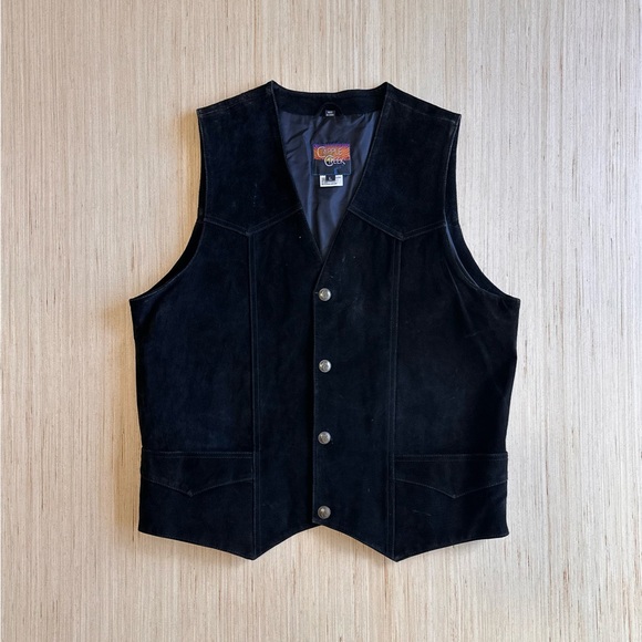 Cripple Creek Jackets & Blazers - Vintage Cripple Creek Men’s Western Suede Leather Vest